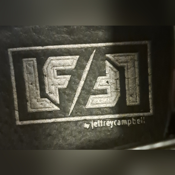 Y2K Jeffrey Campbell Pabst LF Black & Orange Casual Emo Goth Sneaker Shoe SZ 7M - Picture 7 of 8